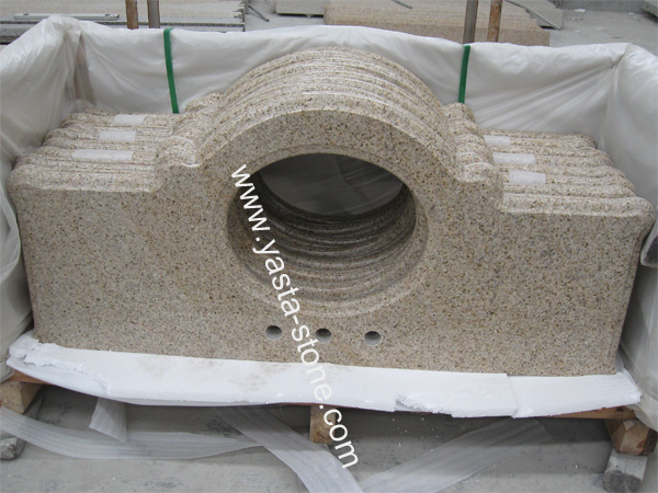 Yellow Rust Vanity tops